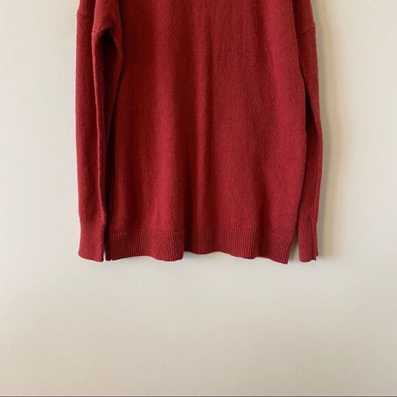 Nwt-Halogen Wool/Alpaca Cold Shoulder Sweater - Picture 5 of 9